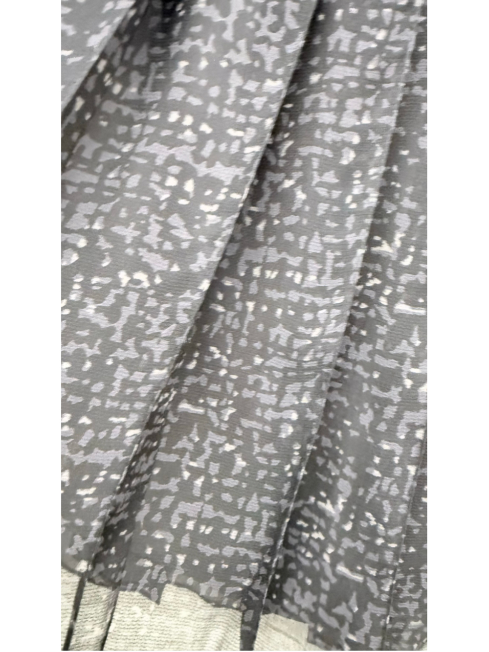 Women's Ann Taylor Silk Midi Skirt Black Grey Size 4 - Picture 10 of 14